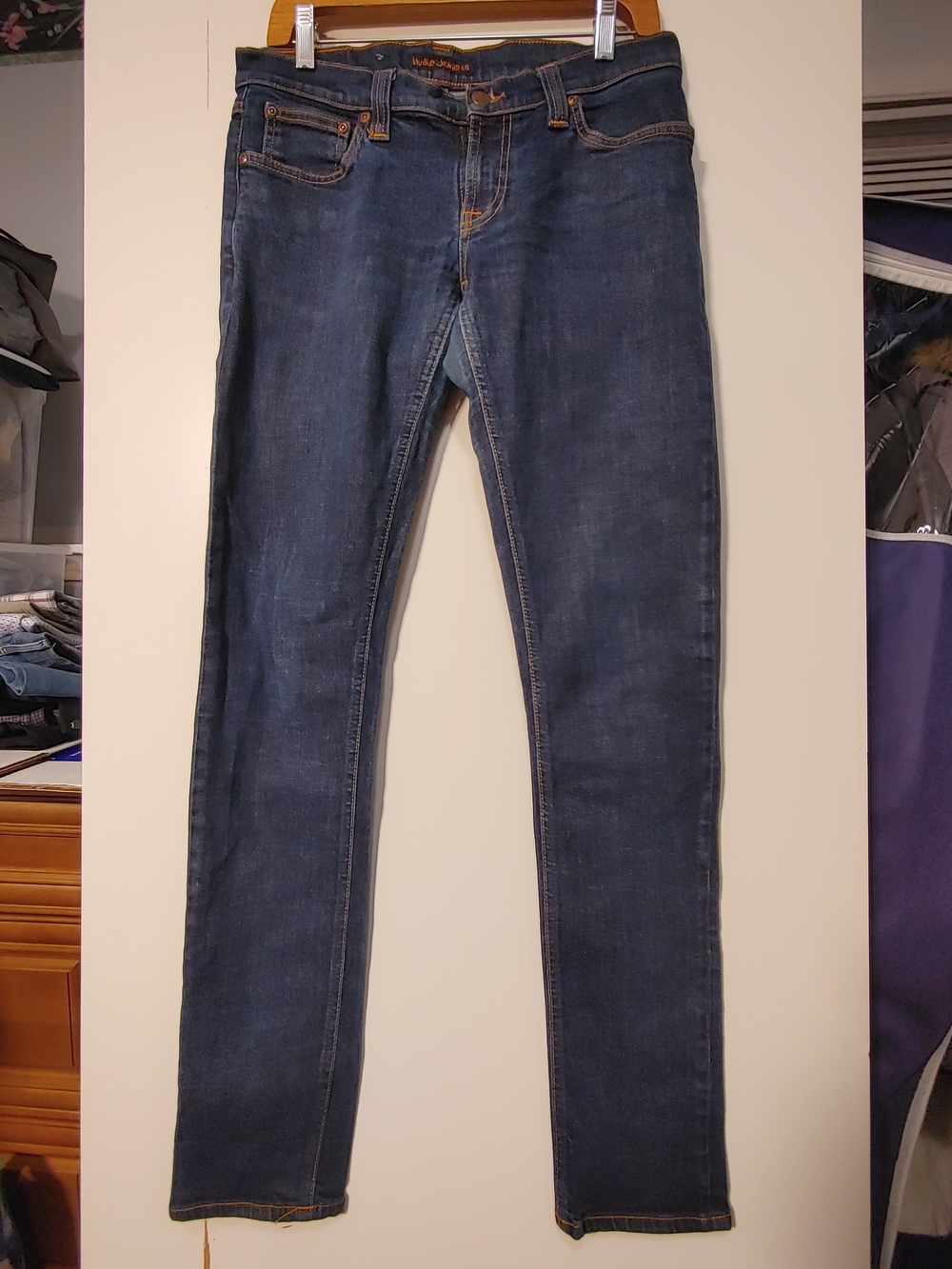 Men's Nudie Jeans Dark Blue Skinny Jeans